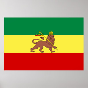 Póster Bandera rastafari (Rastafarianismo) (Rasta)