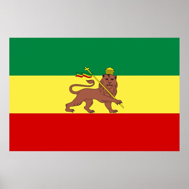 Póster Bandera rastafari (Rastafarianismo) (Rasta) (Frente)