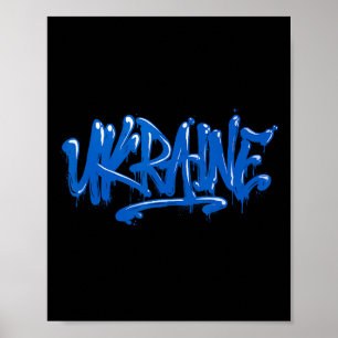 Póster Bandera regalo Ucrania Ukraini Kiev ucraniano Ukra