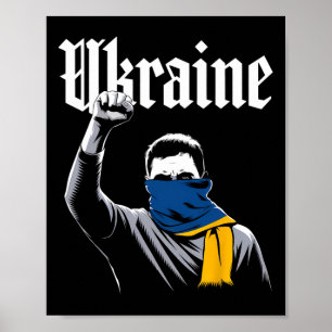 Póster Bandera regalo Ucrania Ukraini Kiev Ucraniano Ukra