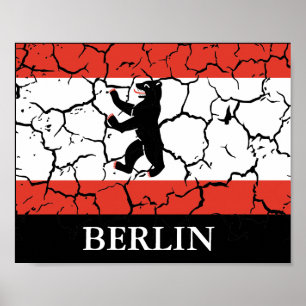 Póster Bandera reprimida de Berlín