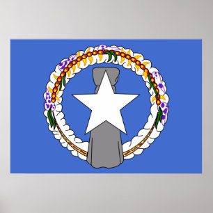 Póster Bandera septentrional de Mariana