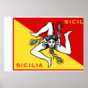 Póster Bandera siciliana