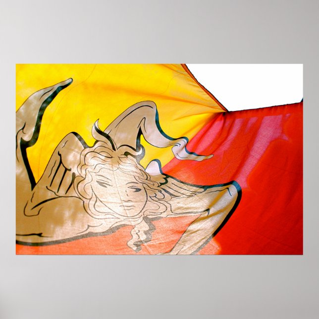 Póster Bandera siciliana (Frente)