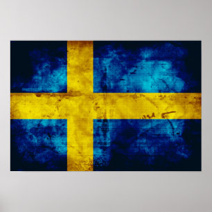 Póster Bandera sueca