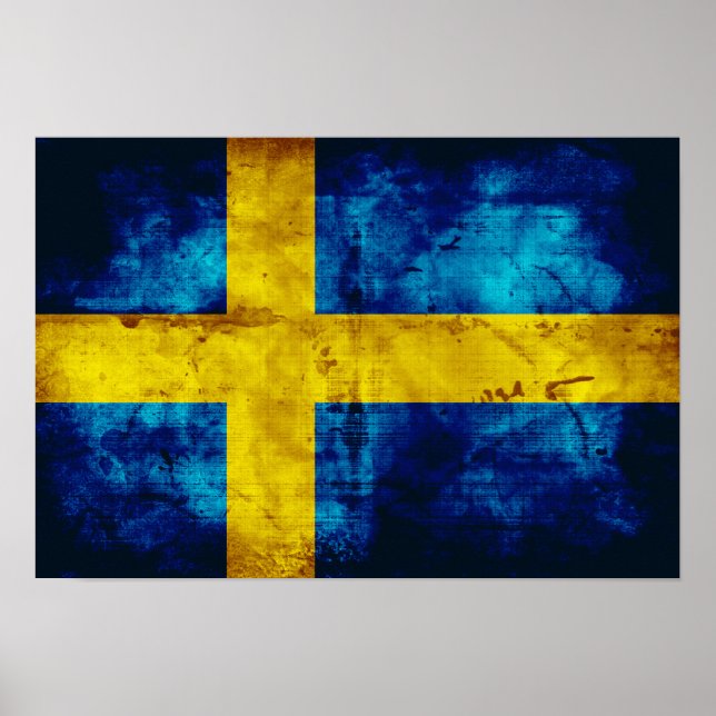 Póster Bandera sueca (Frente)