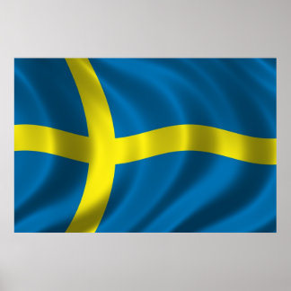 Póster Bandera sueca