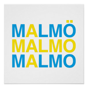 Póster Bandera sueca MALMO