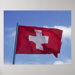 Póster Bandera suiza RF)