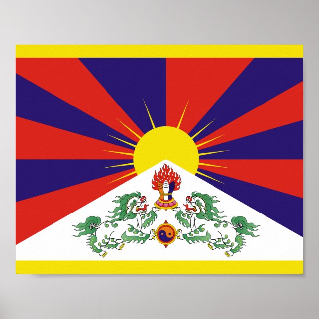 Póster Bandera tibetana (Frente)