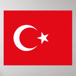 Póster Bandera turca (Turquía)
