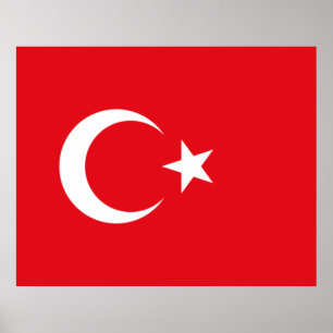 Póster Bandera turca (Turquía)