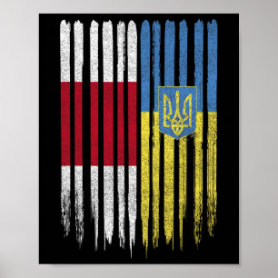 Póster Bandera ucraniana bielorrusa ucraniana bielorrusa 