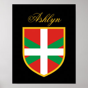 Póster Bandera vasca