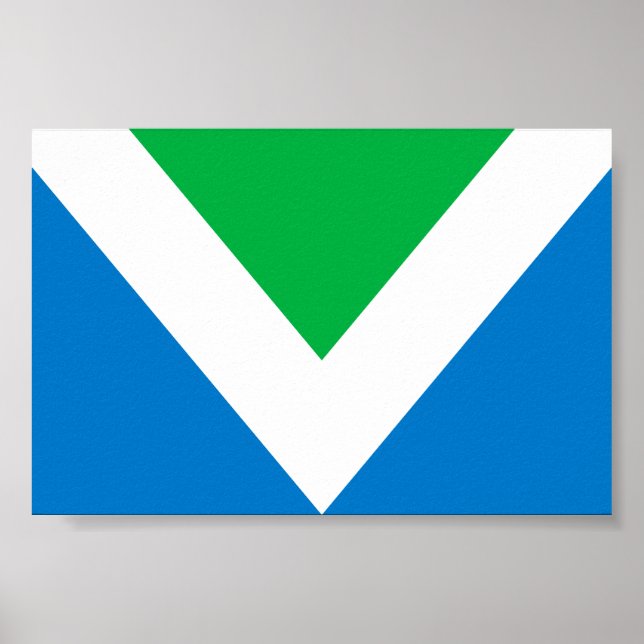 Póster Bandera vegana internacional (Frente)