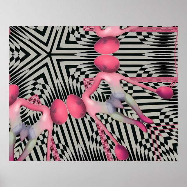 Póster Bandera wombo del surrealismo de la independencia (Frente)