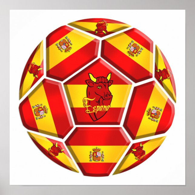 Póster Banderas de La Furia Roja Toro (Frente)