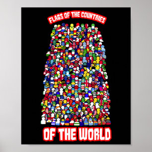 Póster Banderas De Los Países Del Mundo Internacional