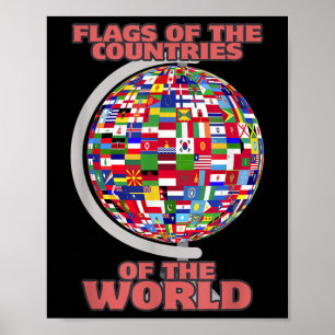 Póster Banderas De Los Países Del Mundo Internacional