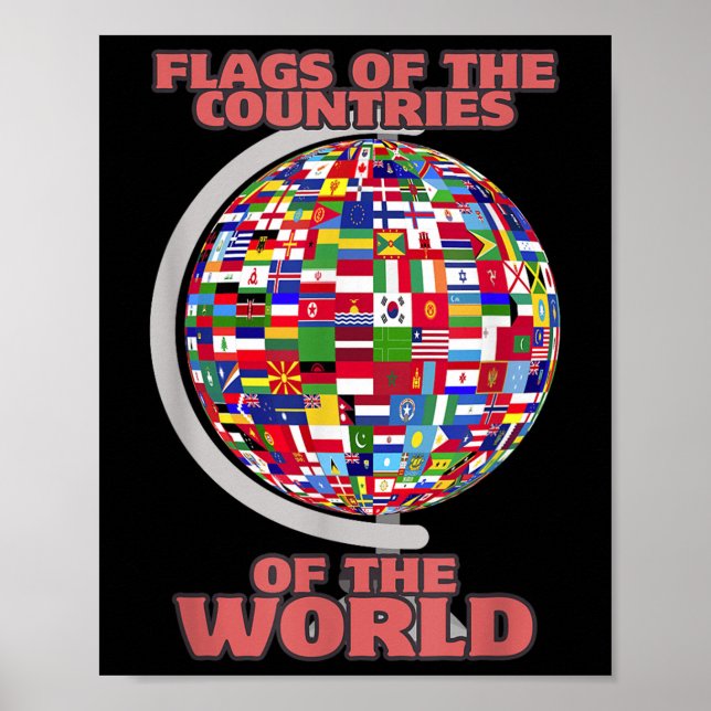 Póster Banderas De Los Países Del Mundo Internacional (Frente)
