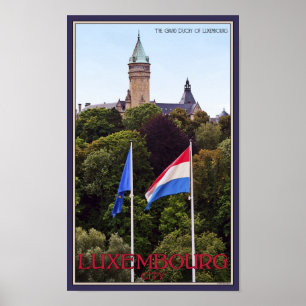 Póster Banderas de Luxemburgo