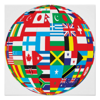 PÓSTER BANDERAS DEL MUNDO