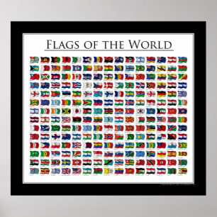 Póster Banderas del mundo - el poster puso al día 2011