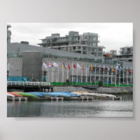 Banderas y canoas de colores