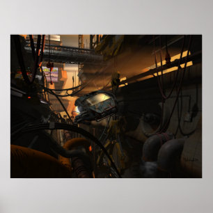 Póster Bandidos futuros - poster del Cyberpunk