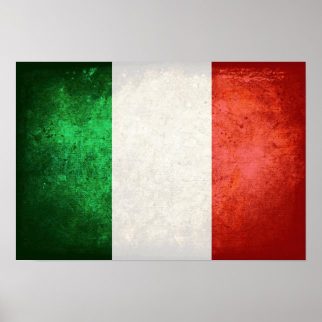 Póster bandiera Italia (Frente)