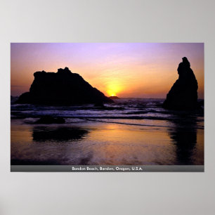 Póster Bandon Beach, Bandon, Oregon, U.S.A.