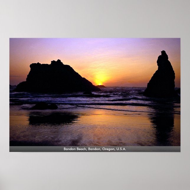 Póster Bandon Beach, Bandon, Oregon, U.S.A. (Frente)