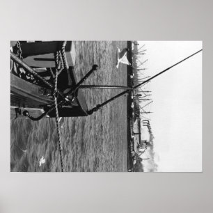 Póster Bandon, Oregon Harbour View y Ships Photography