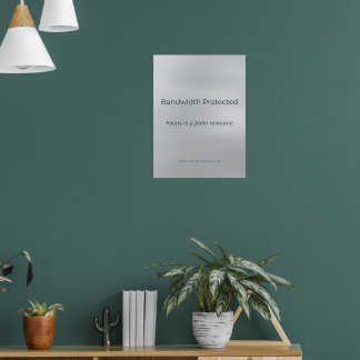 PÓSTER BANDWIDTH PROTECTED