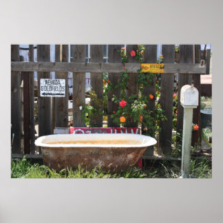 Póster Bañera abandonada