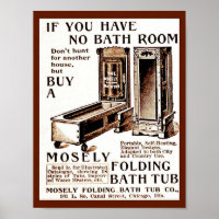 Bañera de baño plegable vintage (¡Autocalentada!)