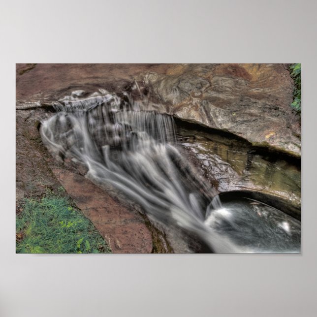 Póster Bañera del diablo, Parque Estatal Hocking Hills, O (Frente)