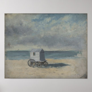 Póster Bañera en la playa (1876) James Ensor