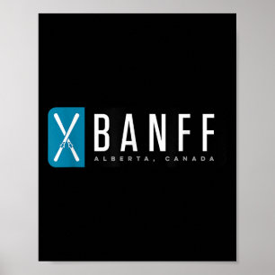 Póster Banff Esquí 