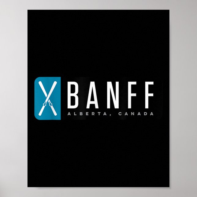 Póster Banff Esquí  (Frente)