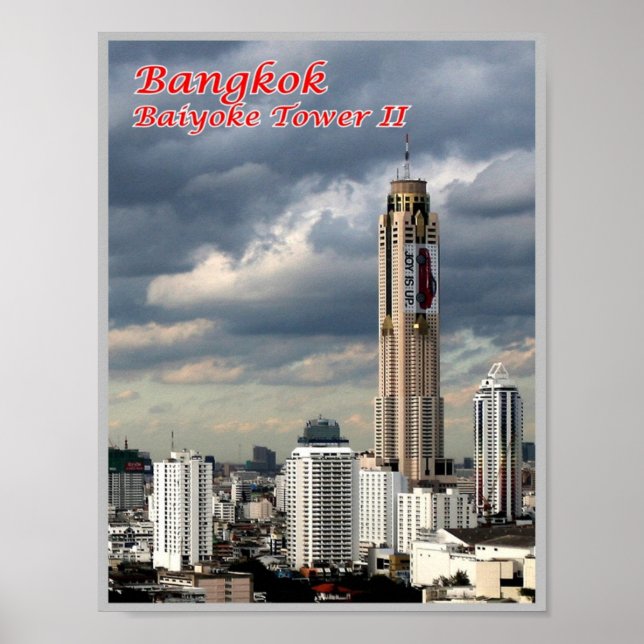 Póster Bangkok - Bayoke Tower II - Tailandia - (Frente)