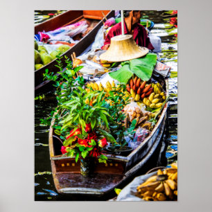 Póster Bangkok Floating Market