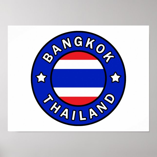 Póster Bangkok Tailandia (Frente)