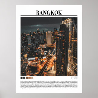 Póster Bangkok - Tailandia