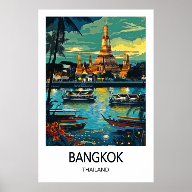 Póster Bangkok Travel Poster (Frente)