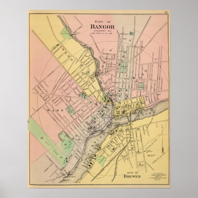 Póster Bangor, Brewer (Frente)