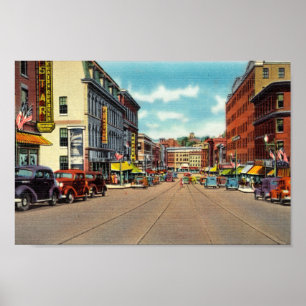 Póster Bangor, ME Vintage Postcard Print