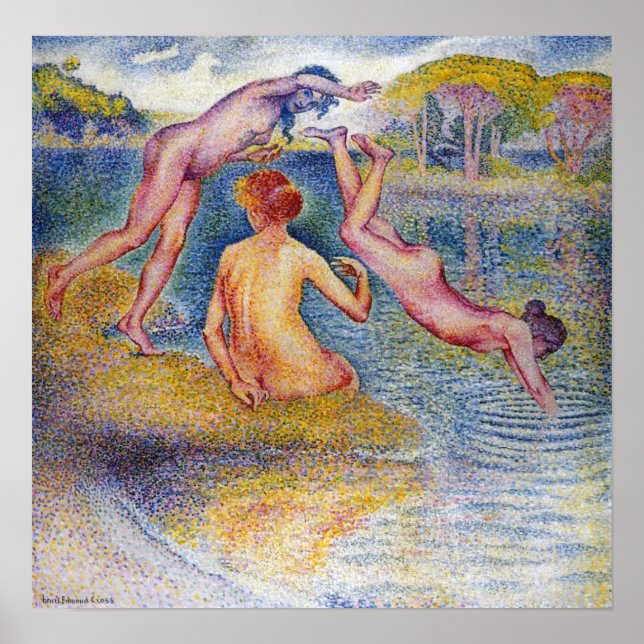 Póster Bañistas, 1902 (Frente)