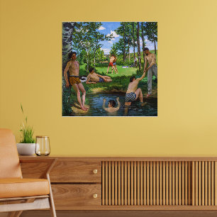 Póster Bañistas Frédéric Bazille