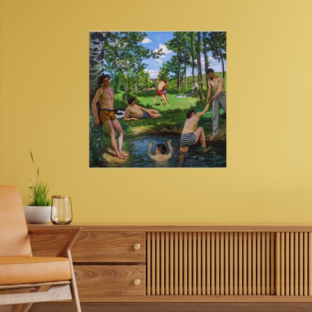 Póster Bañistas | Frédéric Bazille | (Salón 2)